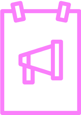 Image illustrant affiche promotionnelle, néon rose
